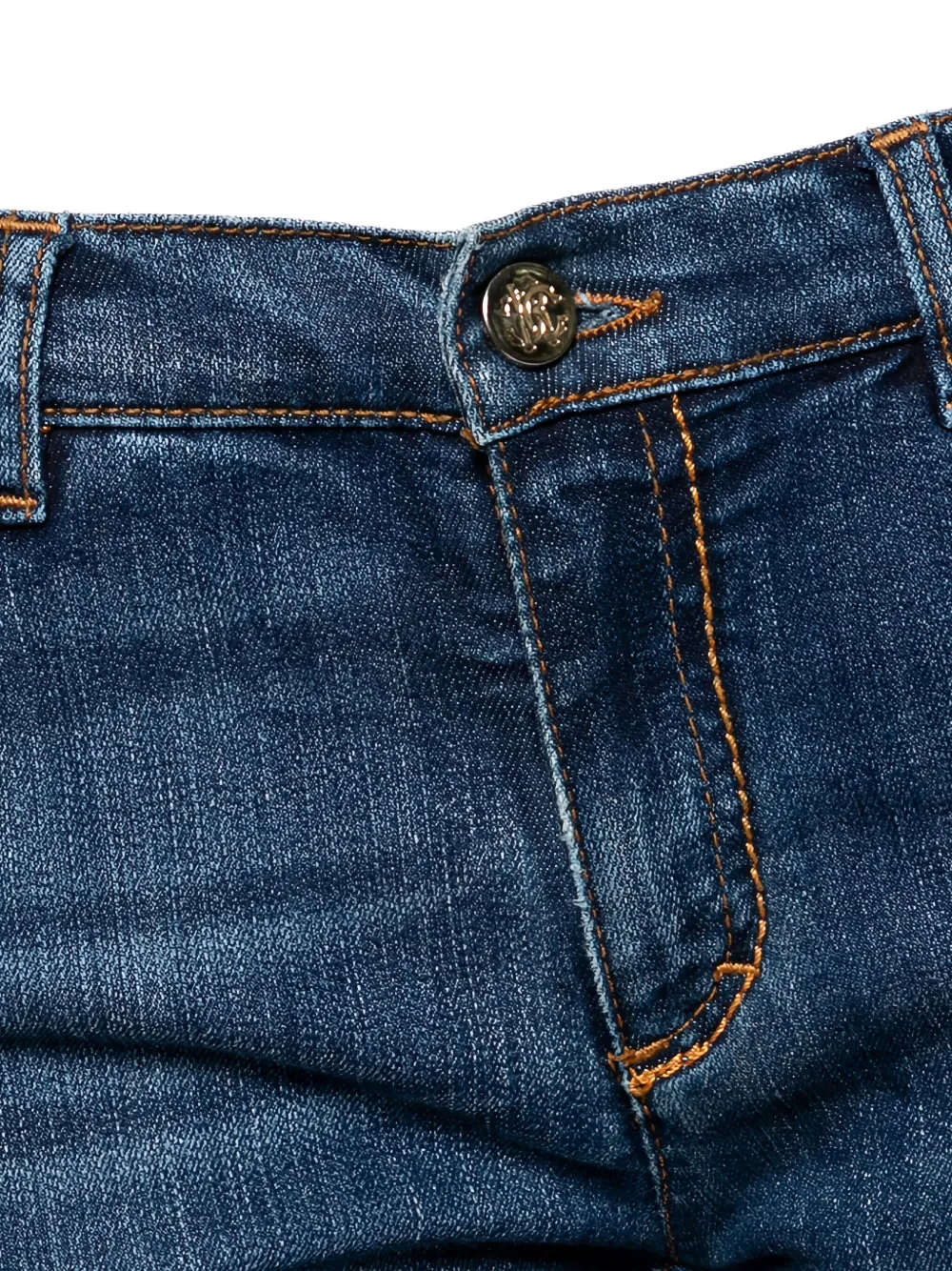 Roberto Cavalli Vintage Pre-owned jeans met vijf zakken - Blauw