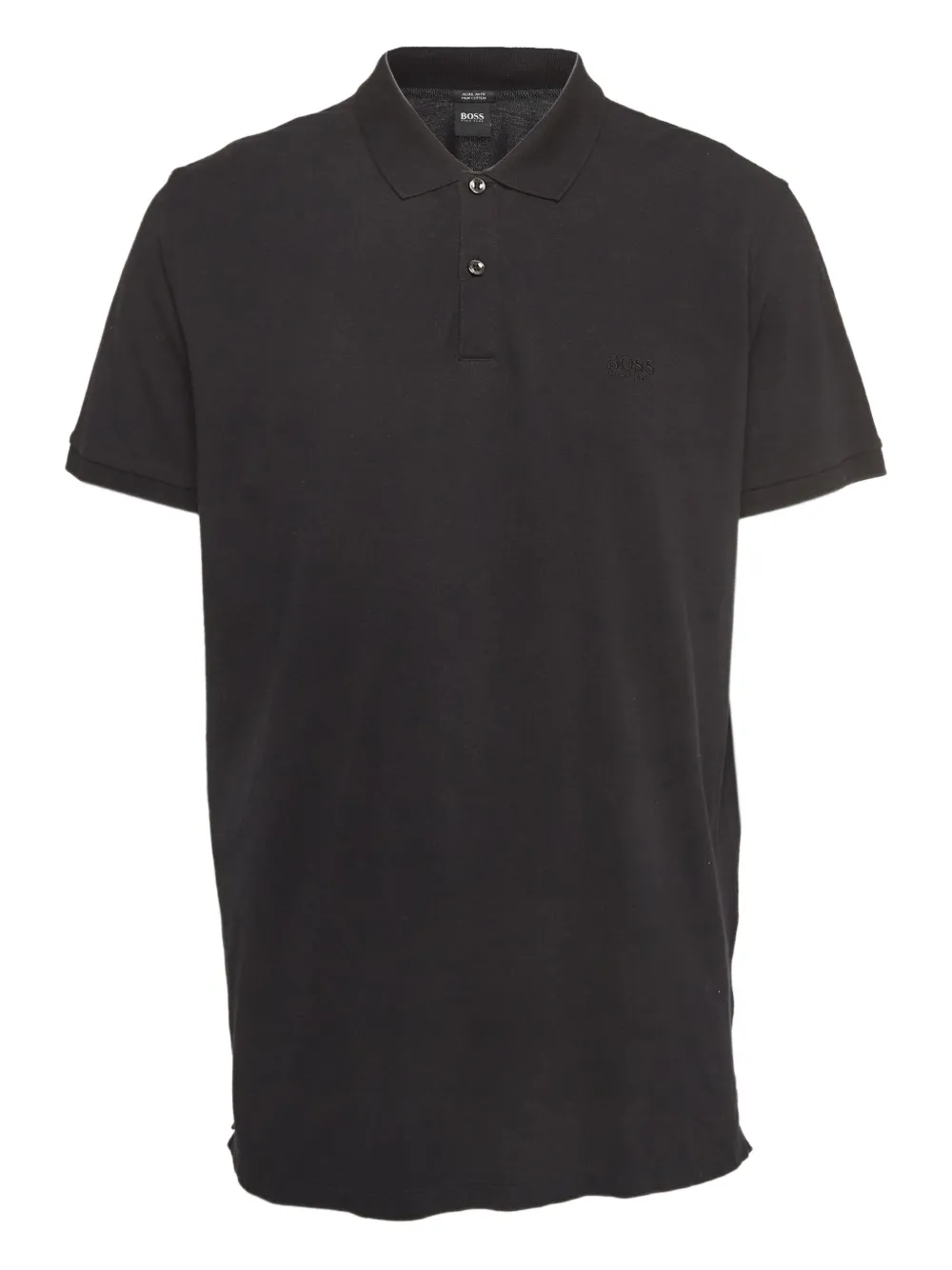 BOSS playera tipo polo de piqué de archivo | negro | Image 1