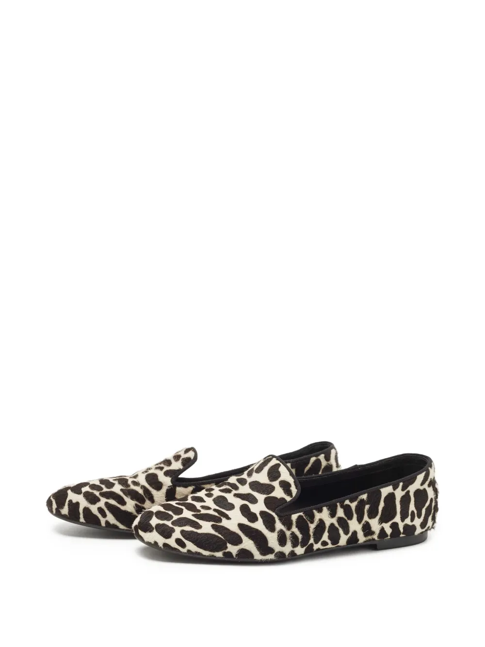 Tod's Vintage Loafers met luipaardprint - Beige