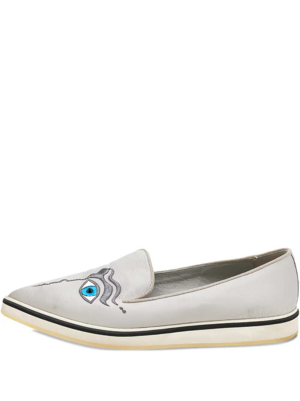 Pre-owned Nicholas Kirkwood  Eye-embroidery Loafers