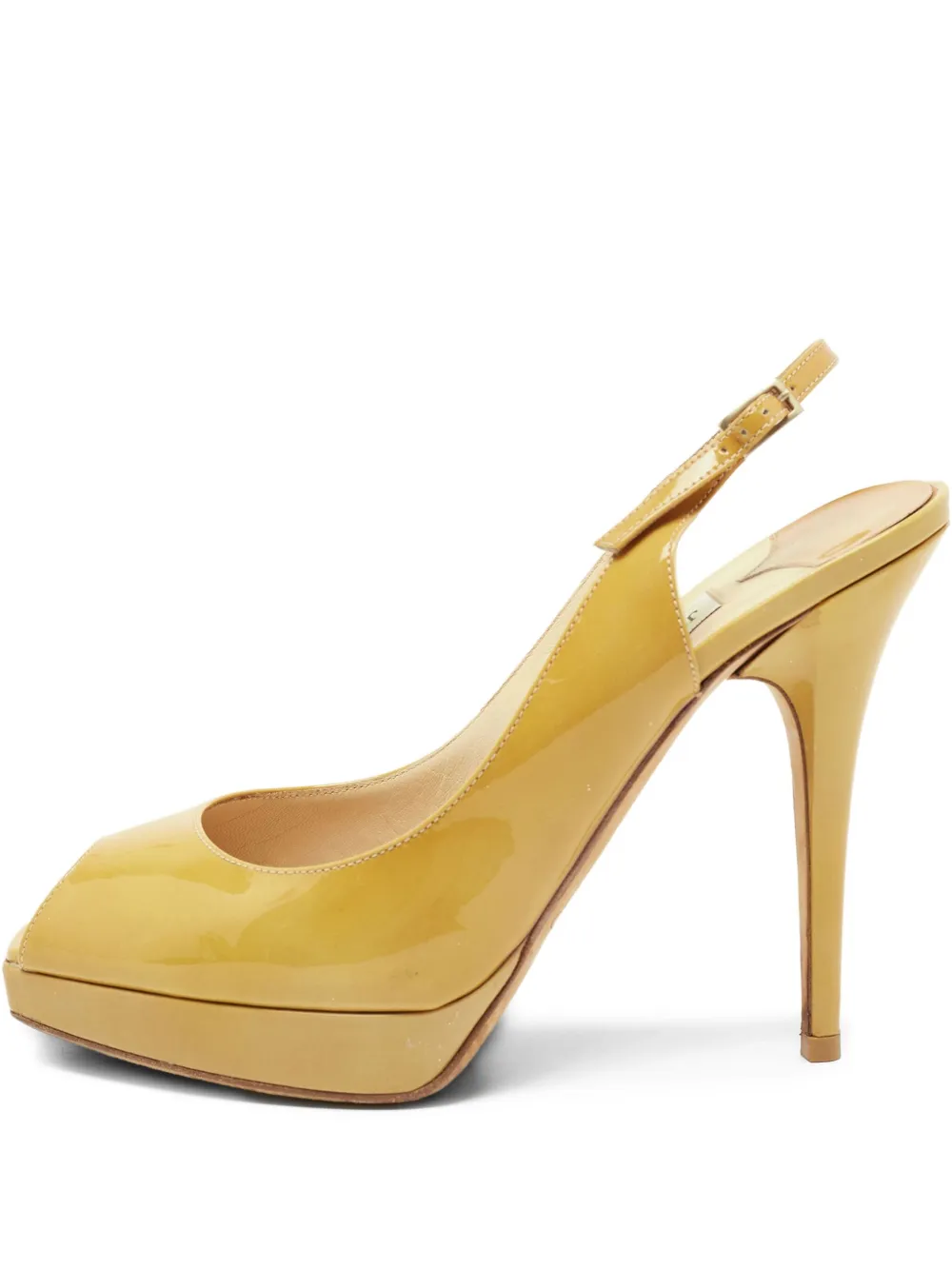 Jimmy Choo Pre-Owned 120mm slingback sandals | Yellow | Image 1