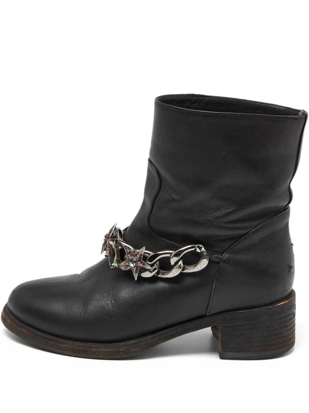 Le Silla botas de archivo con apliques de cadena y tacón de 55mm | negro | Image 1