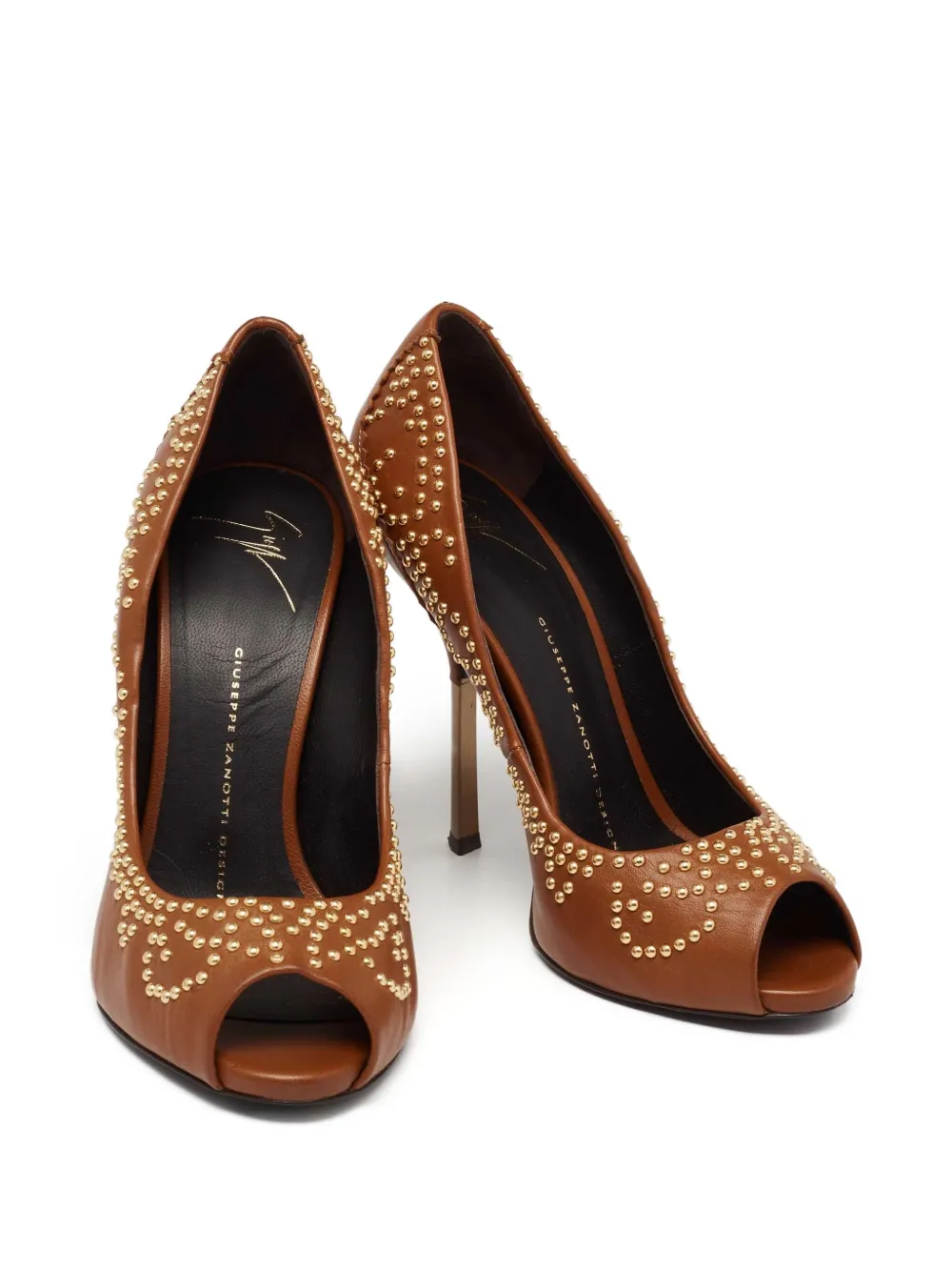 Giuseppe Zanotti Vintage 115 mm verfraaide pumps - Bruin