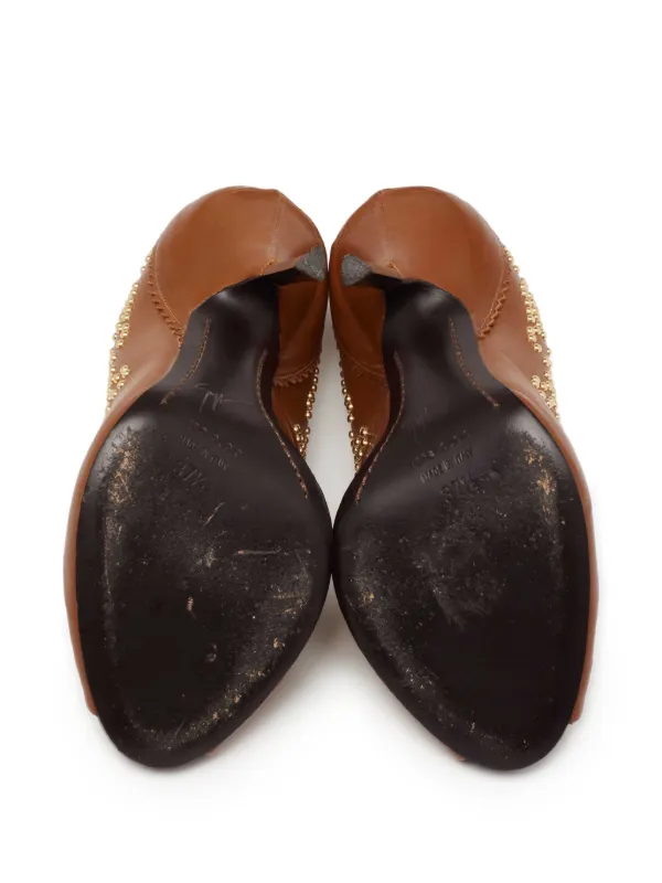 Giuseppe Zanotti Vintage 115mm Embellished Pumps | Brown | FARFETCH
