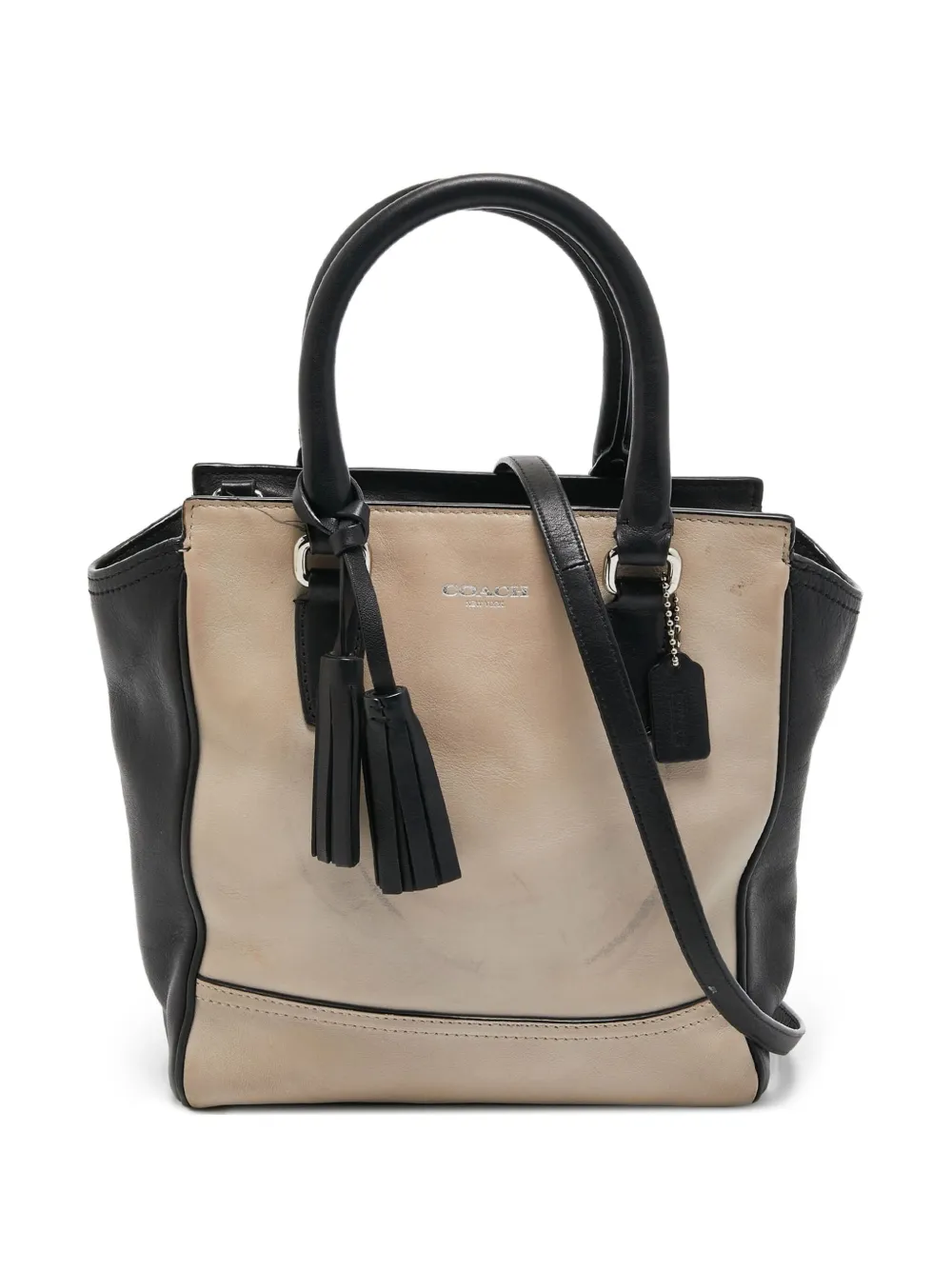 Coach Vintage Pre-owned small leather tote bag - ニュートラル Coach Vintage Pre-owned small leather tote bag - ニュートラル