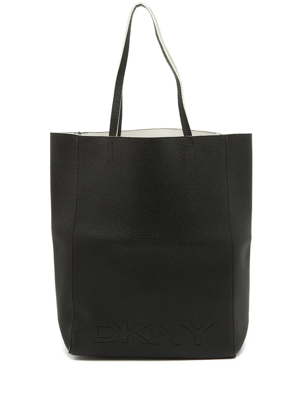 pre-owned textured leather tote bag