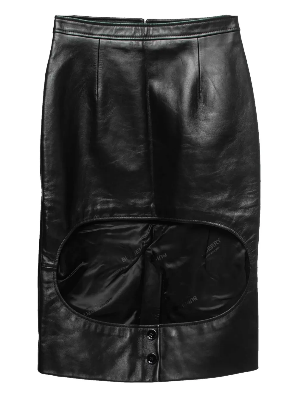 Burberry Pre-Owned 2023 cut-out leather skirt | Image 2