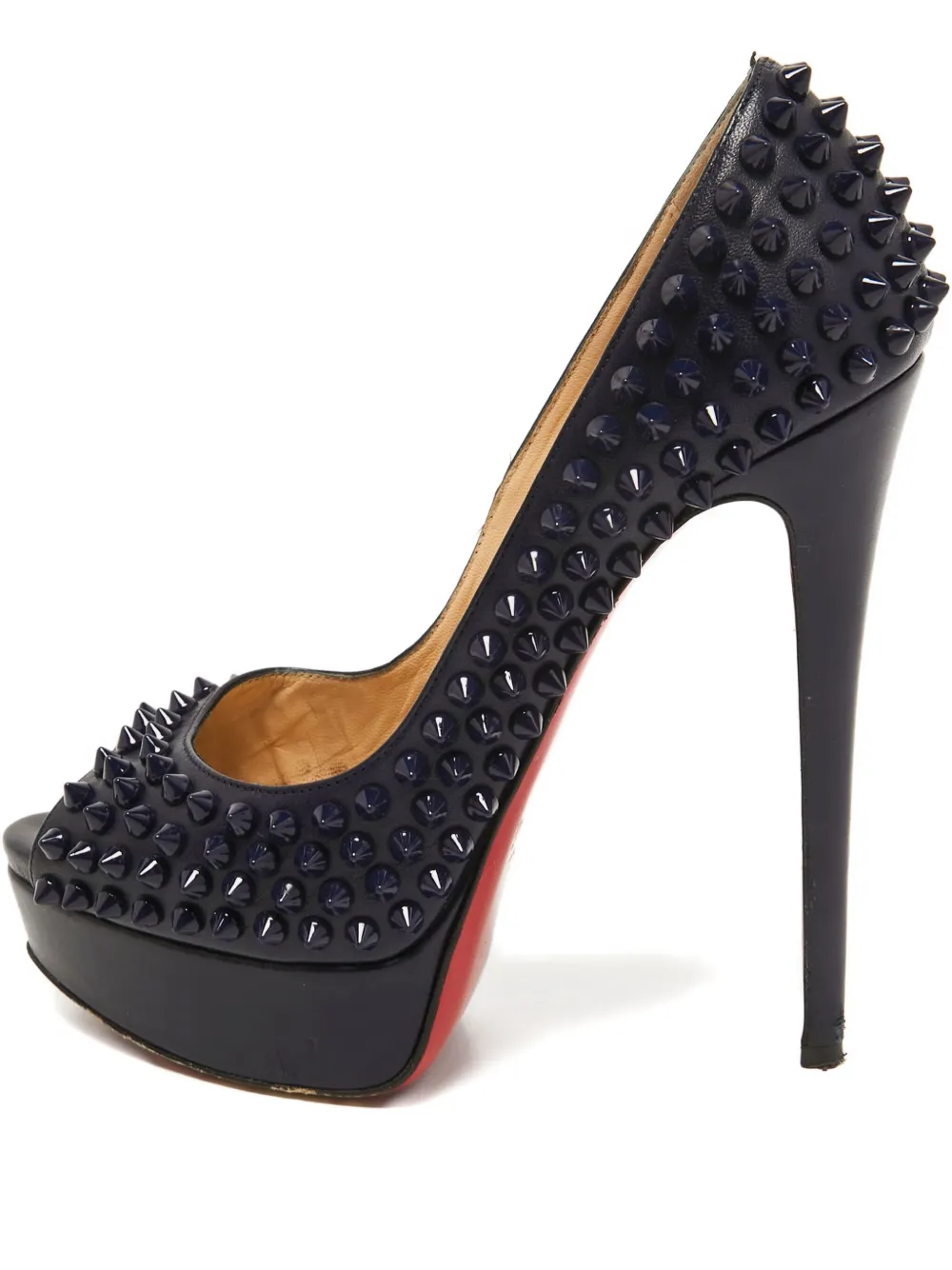 Christian Louboutin Pre-Owned 140mm Lady Peep pumps - ブルー Christian Louboutin Pre-Owned 140mm Lady Peep pumps - ブルー