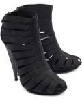 Gucci Pre-Owned suede platform strappy boots - Black