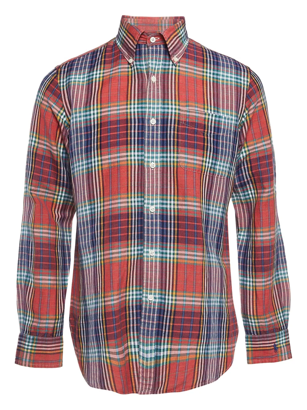 Polo Ralph Lauren Vintage pre-owned plaid cotton shirt | Red | Image 1