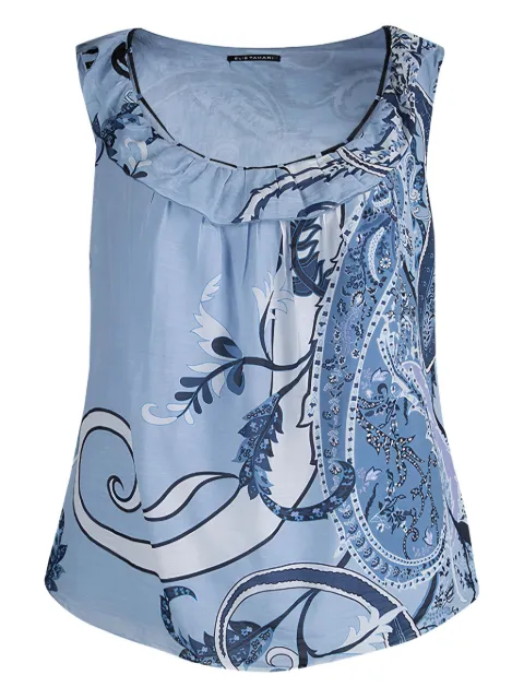 Elie Tahari paisley-print ruffle top