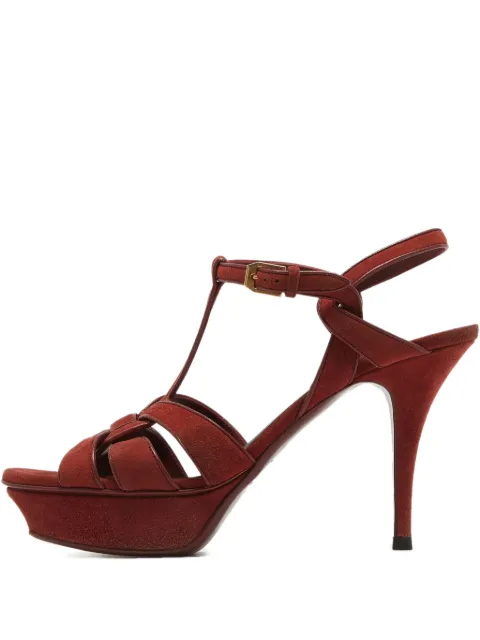 Saint Laurent Pre-Owned 110mm Tribute heeled sandals 