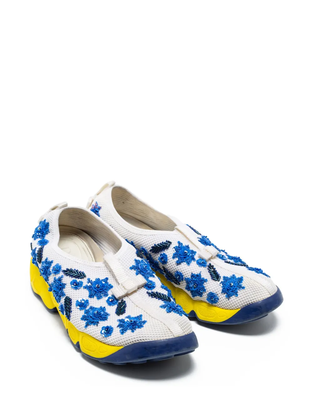 Christian Dior Pre-Owned Fusion verfraaide sneakers - Wit