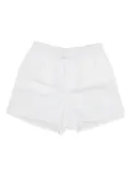 LA ROSE elasticated-waist shorts - White