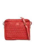 Fendi Pre-Owned FF Pattern Leather crossbody bag - Red