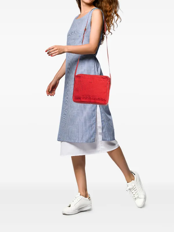 Fndiページ Fendi Pre-Owned FF Pattern Leather Crossbody Bag | Red | FARFETCH ZA