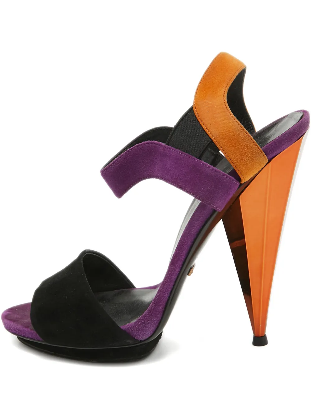 Gucci Pre-Owned 120mm suede heeled sandals | Purple | Image 1