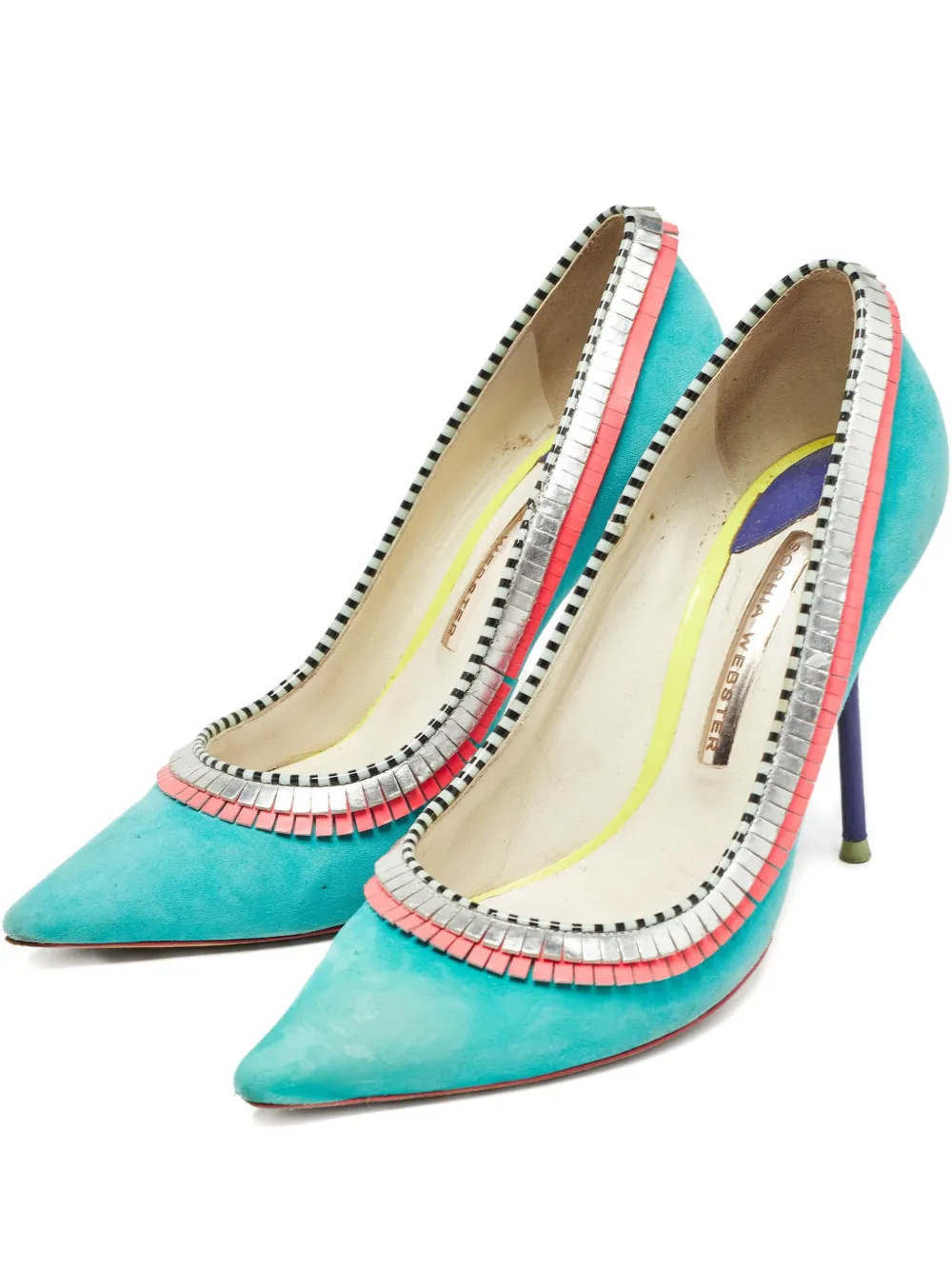 Sophia Webster 105mm trim detail pumps | Blue | Image 1