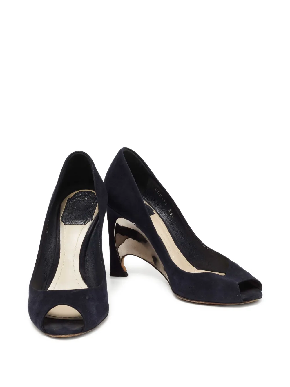 Christian Dior Pre-Owned Suède pumps - Blauw