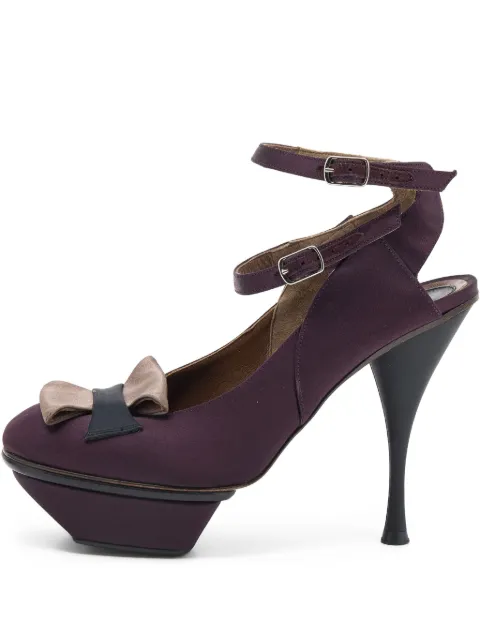 Marni Pre-Owned sandalias de satén con plataforma