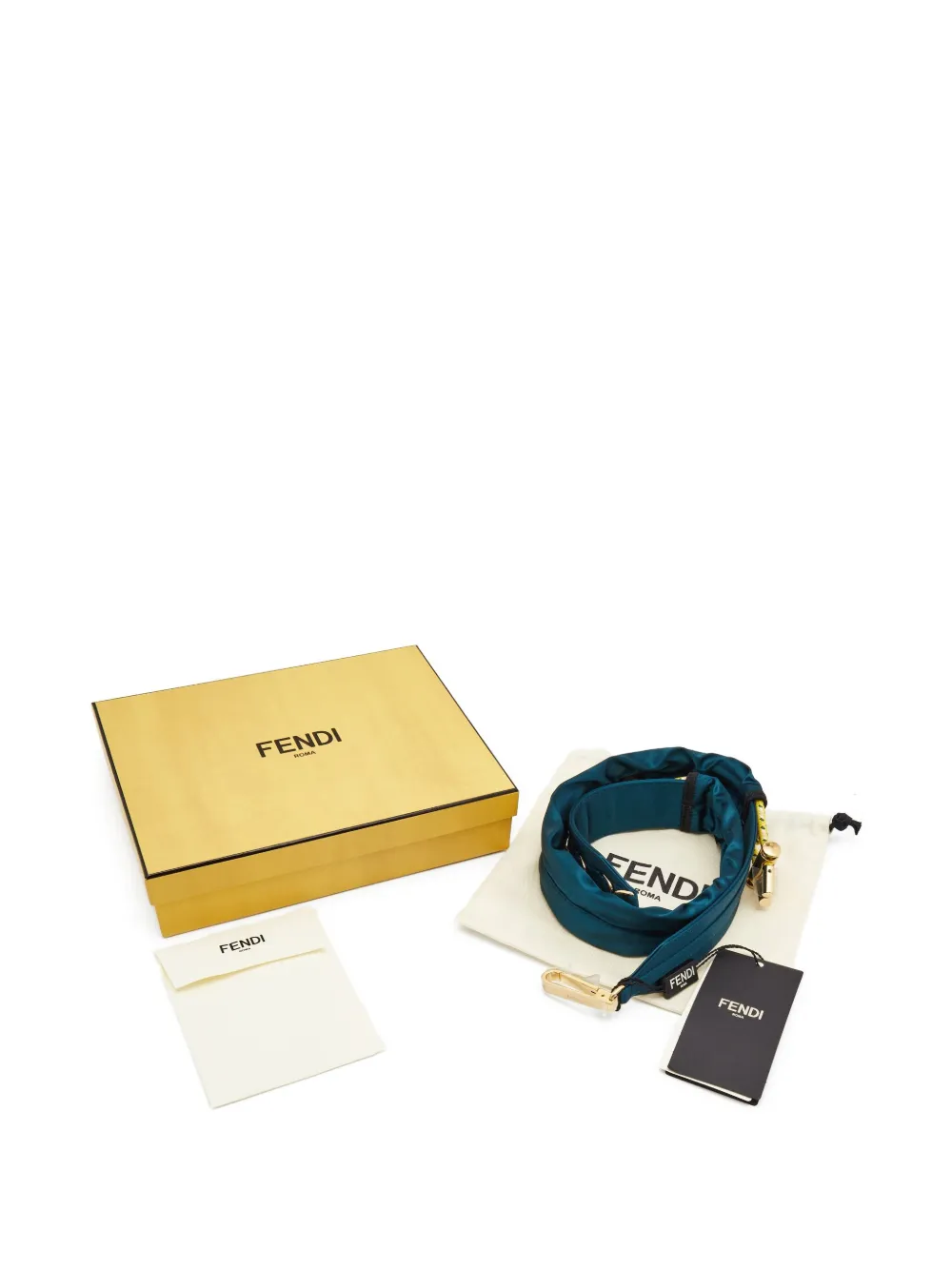 Pre-owned Fendi Satin Shoulder Strap
