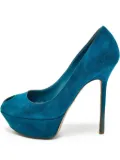 Sergio Rossi Vintage pre-owned 120mm peep-toe platform pumps - Blue