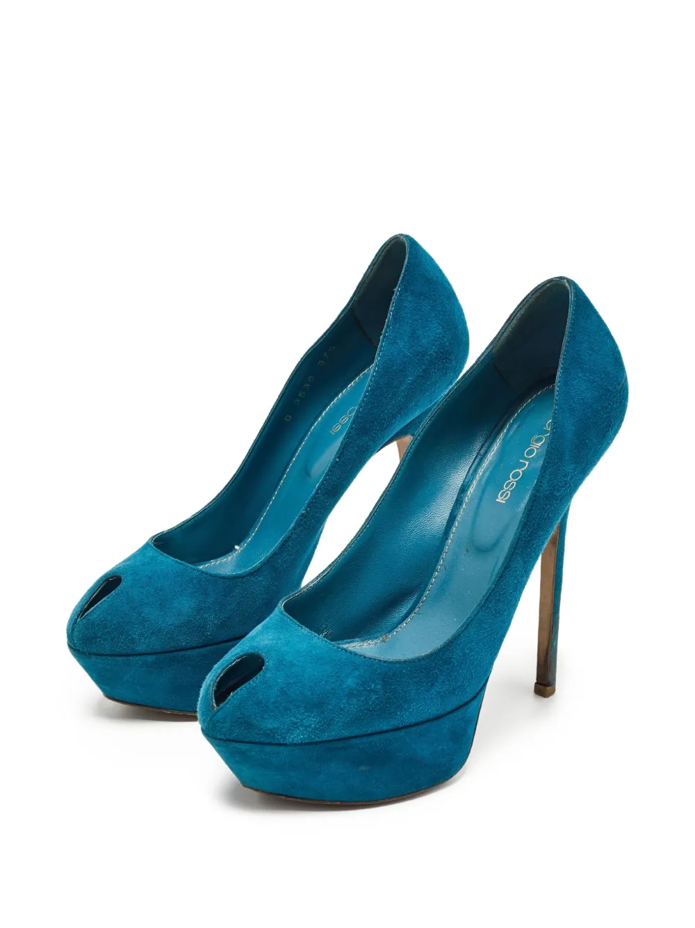 Sergio Rossi Vintage pre-owned 120mm peep-toe platform pumps | Image 2