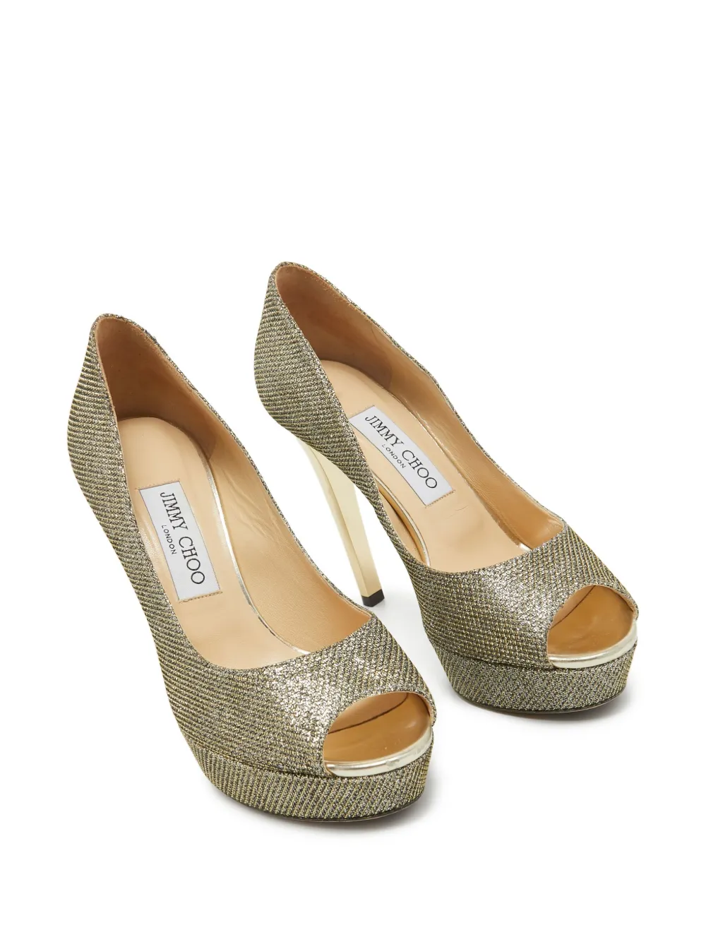 Jimmy Choo Pre-Owned 115mm metallic-finish pumps | Image 2