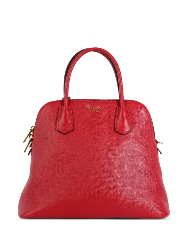 Prada Pre-Owned サフィアーノ レザー ハンドバッグ | レッド 