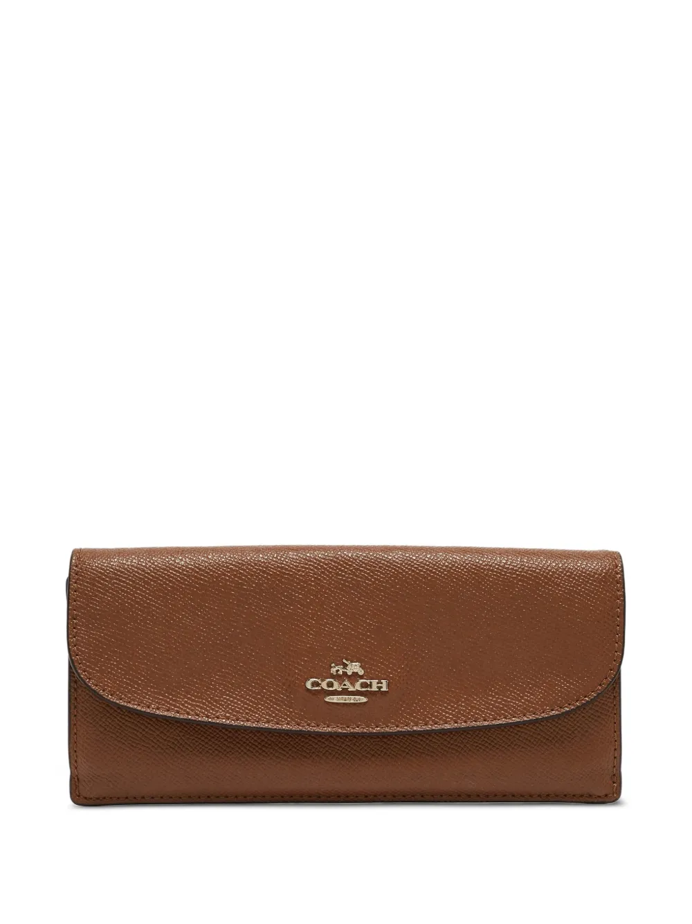 Coach Vintage pre-owned Saffiano leather flap wallet | Brown | Image 1