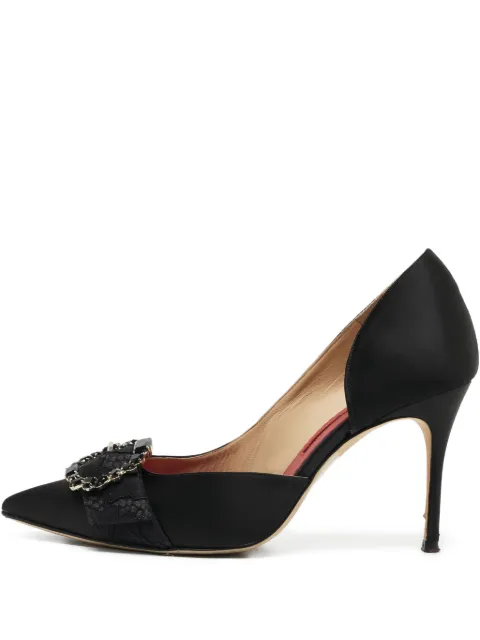 Carolina Herrera Vintage pre-owned 110mm satin pumps
