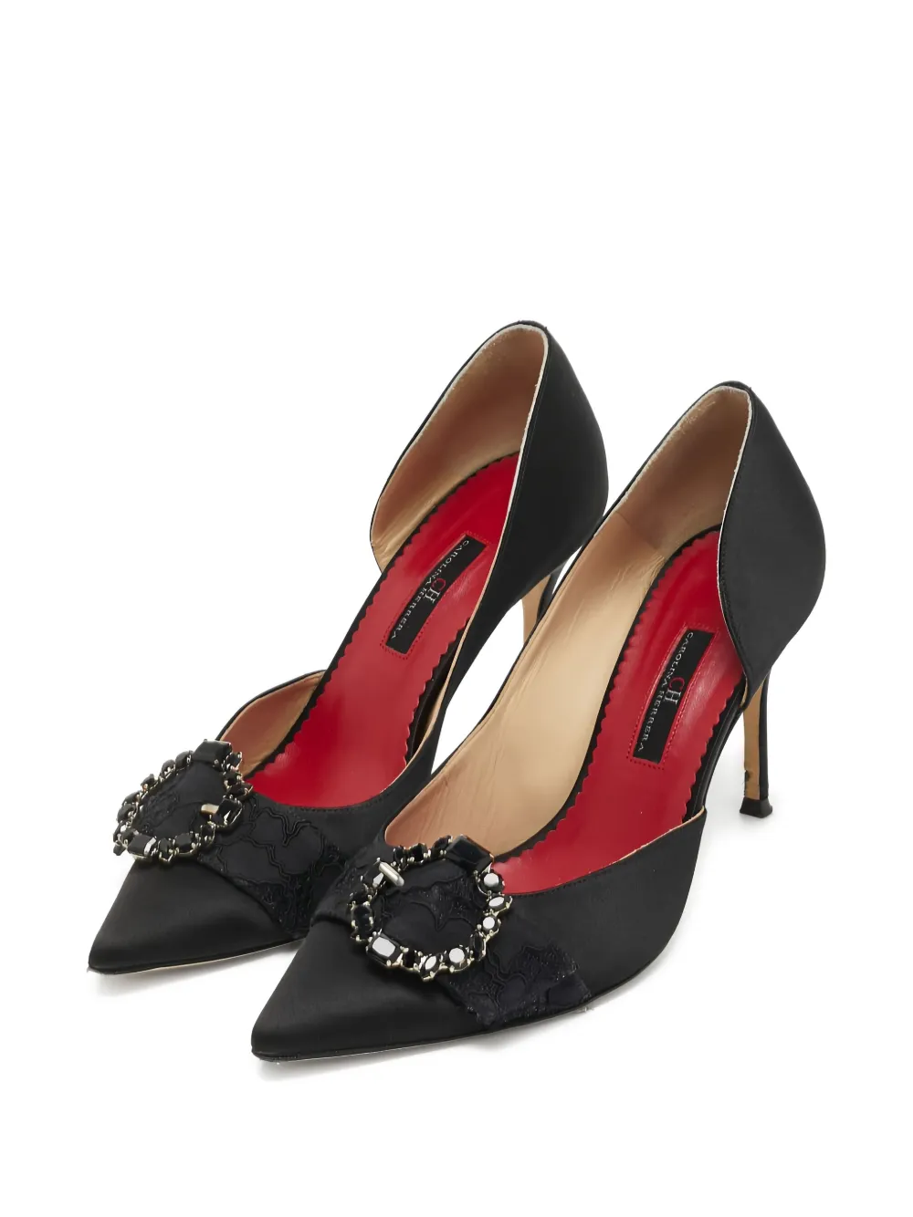Carolina Herrera Vintage pre-owned 110mm satin pumps | Image 2