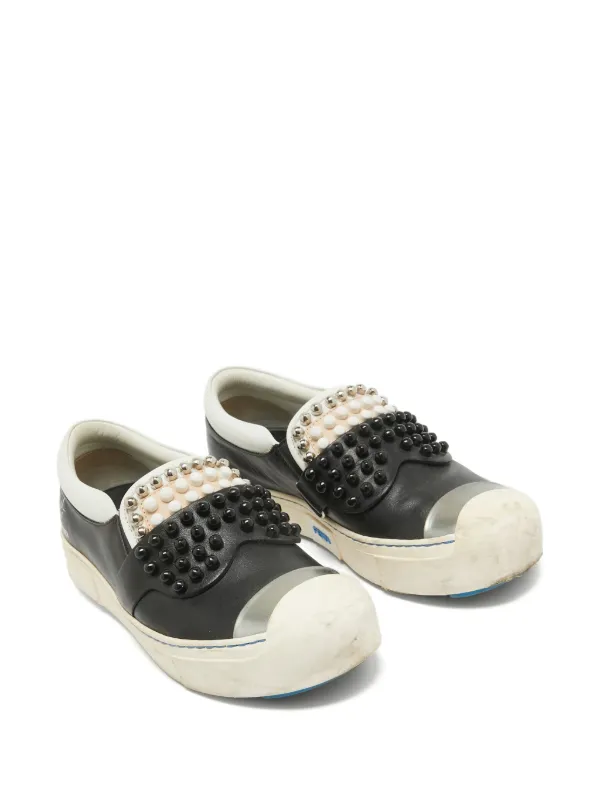 Fendi Pre-Owned x Karl Lagerfeld Karlito Sneakers | Black