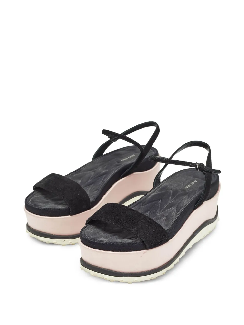 Miu Miu Pre-Owned suede platform sandals | Image 2