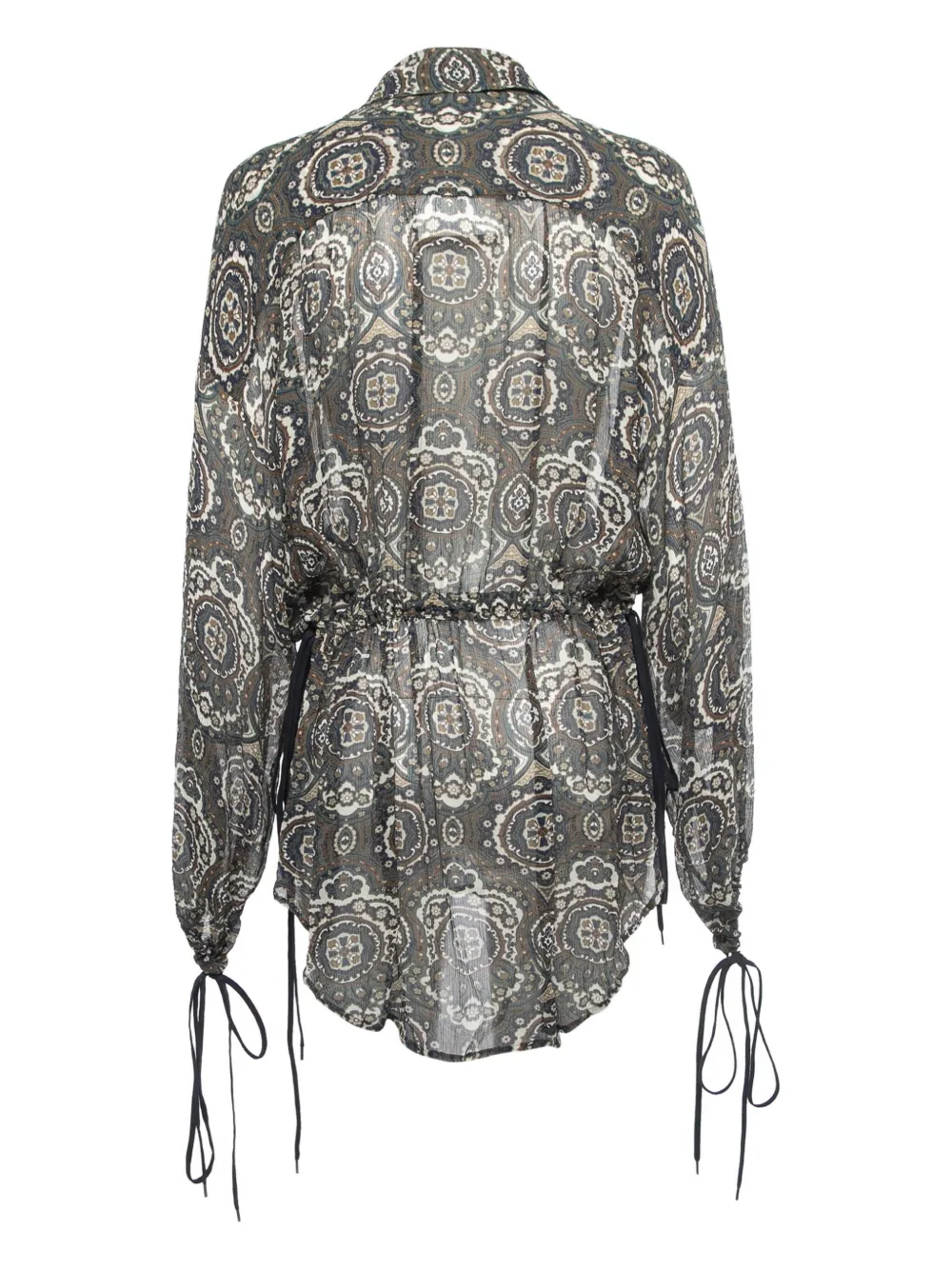 Chloé Pre-Owned paisley printed chiffon drawstring blouse | Blouses | Image 2