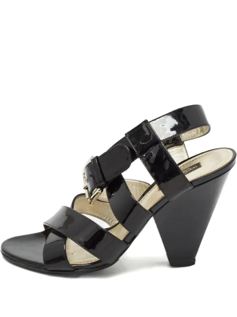Dolce & Gabbana Pre-Owned sandalias de charol con tacón de 110mm