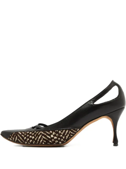 Manolo Blahnik 70mm leather pumps