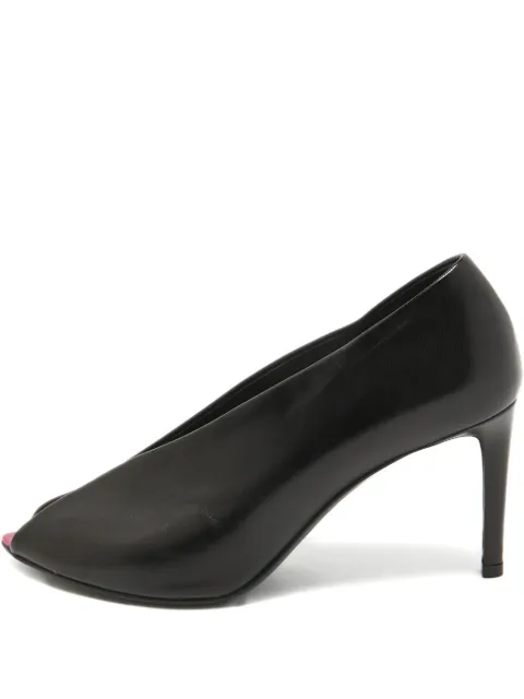 Balenciaga Pre-Owned leather peep-toe pumps