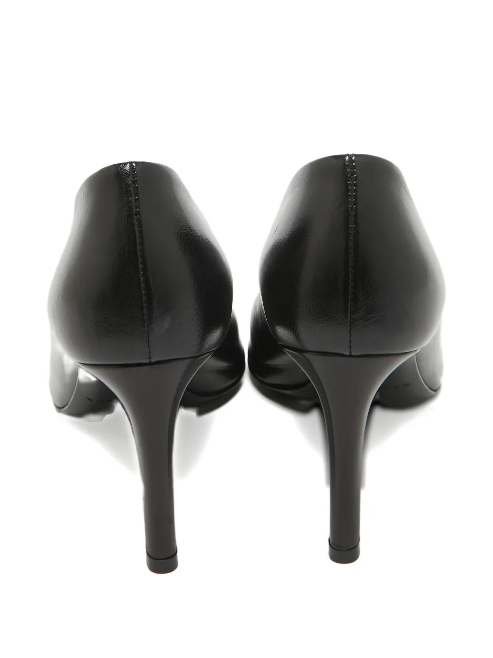 Pre-owned Balenciaga Leather Peep-toe Pumps