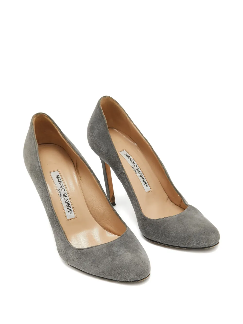 Manolo Blahnik Suède pumps - Grijs