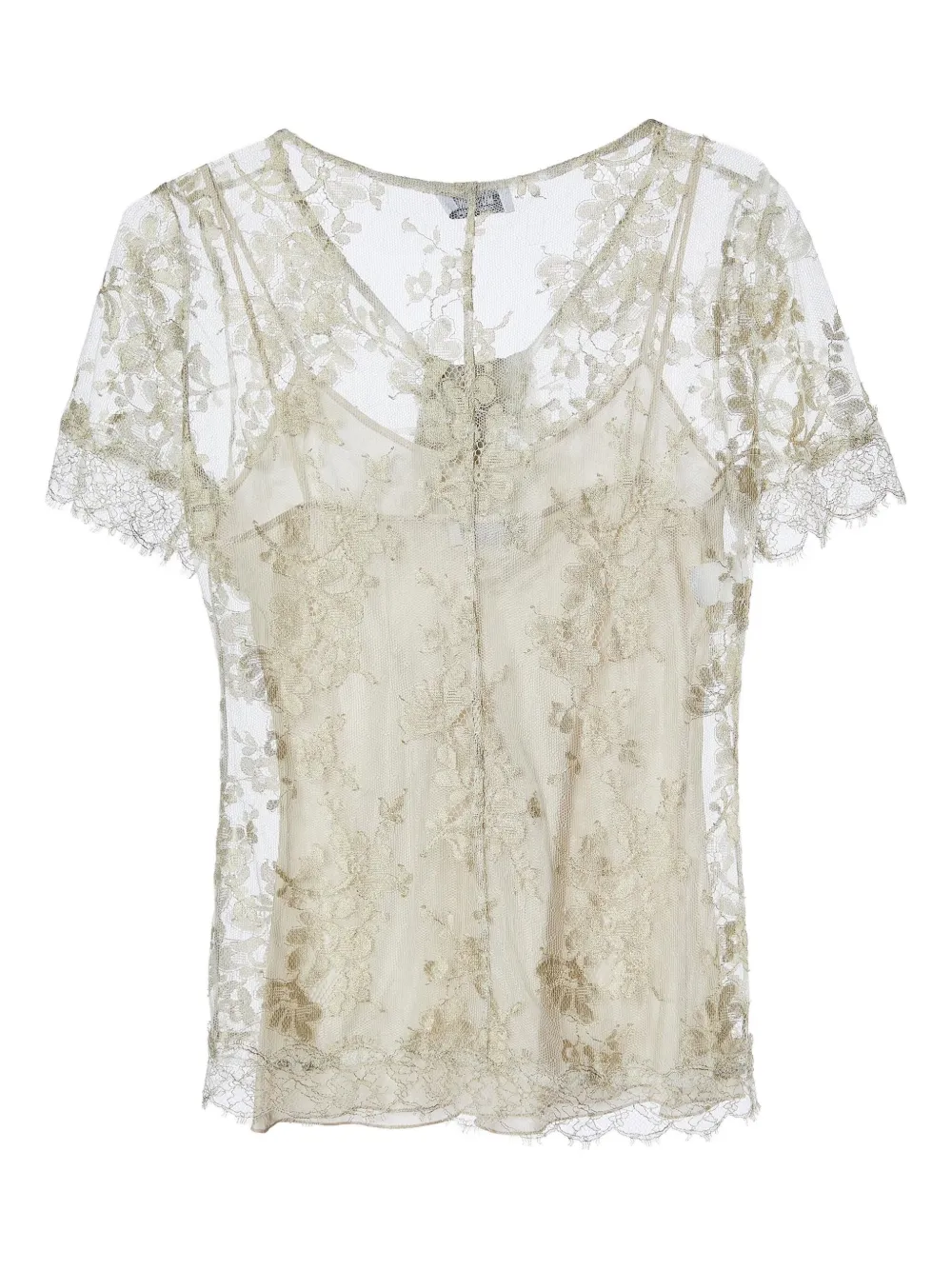 Moschino Pre-Owned floral-lace blouse | Image 2