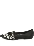 Louis Vuitton Pre-Owned geometric-print flat pumps - Black