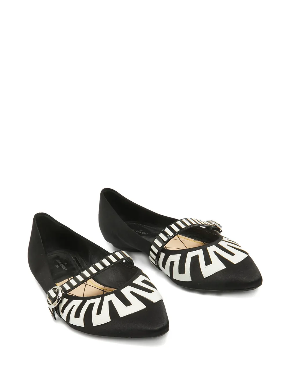Louis Vuitton Pre-Owned geometric-print flat pumps | Flat Pumps | Image 2