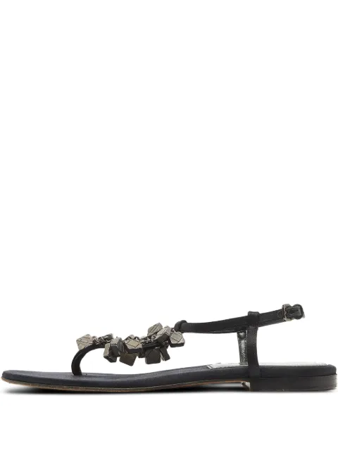 Burberry Pre-Owned leather flat sandals