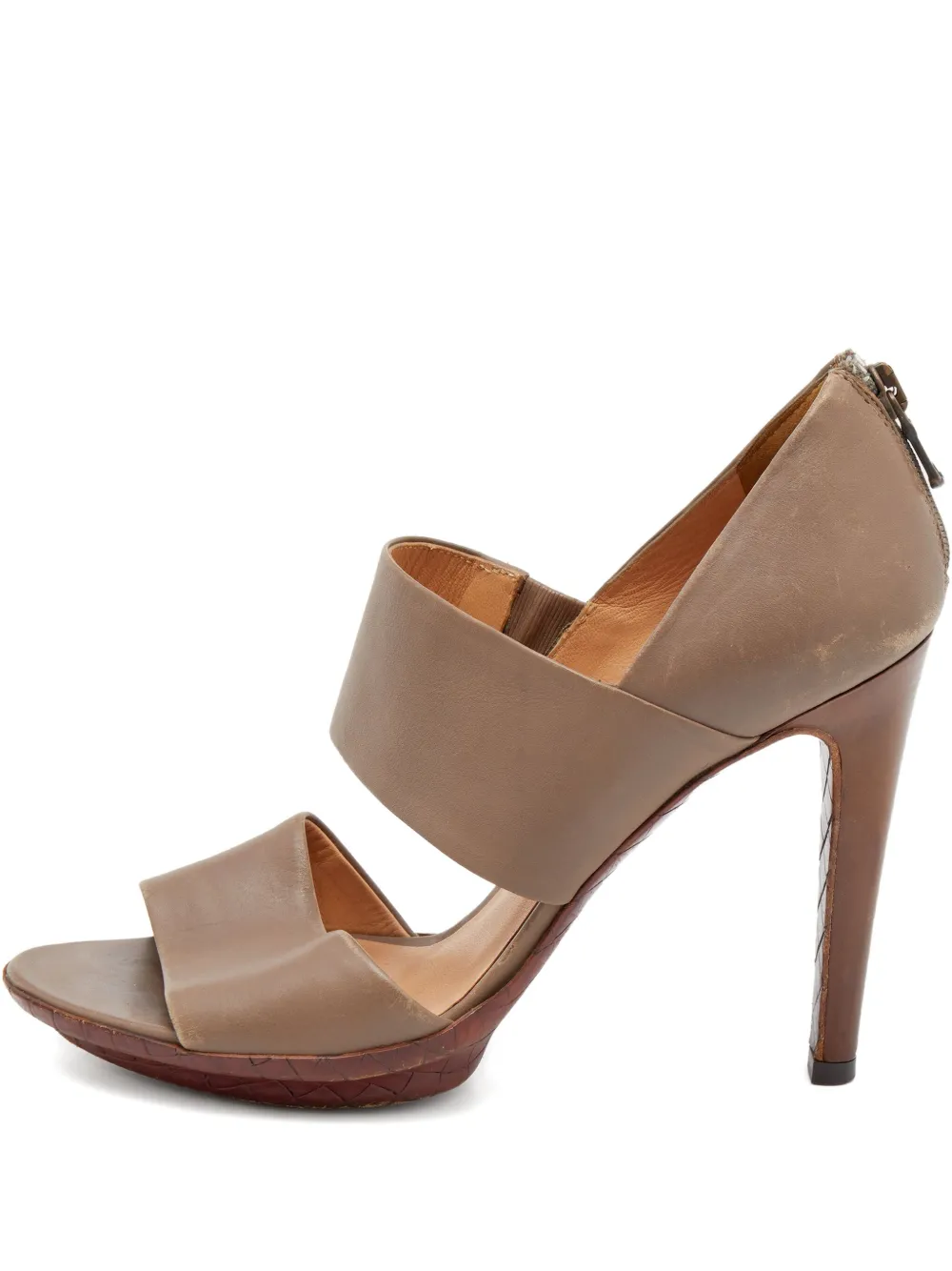 Bottega Veneta Pre-Owned 2024 105mm leather sandals | Brown | Image 1