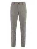 BOSS houndstooth-pattern trousers - Neutrals