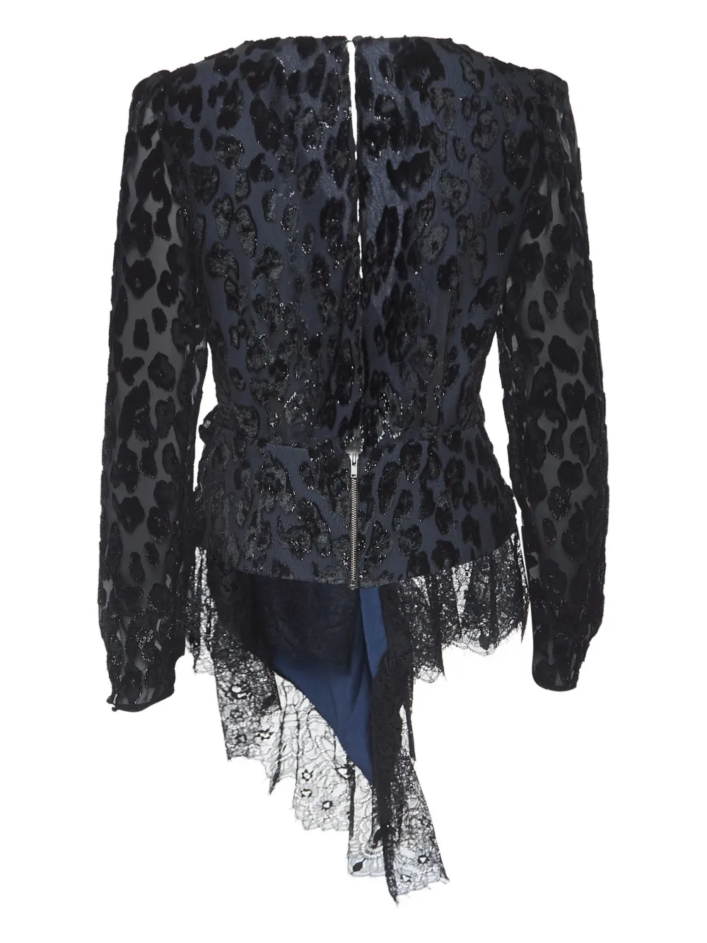 Self-Portrait top con estampado de leopardo | Image 2