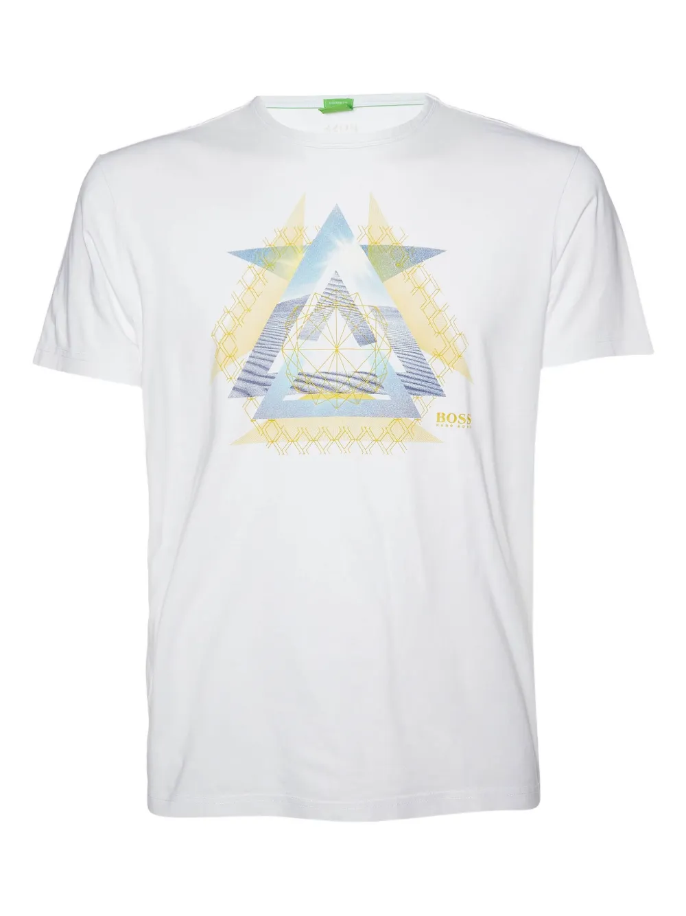 BOSS geometric-print t-shirt - Bianco