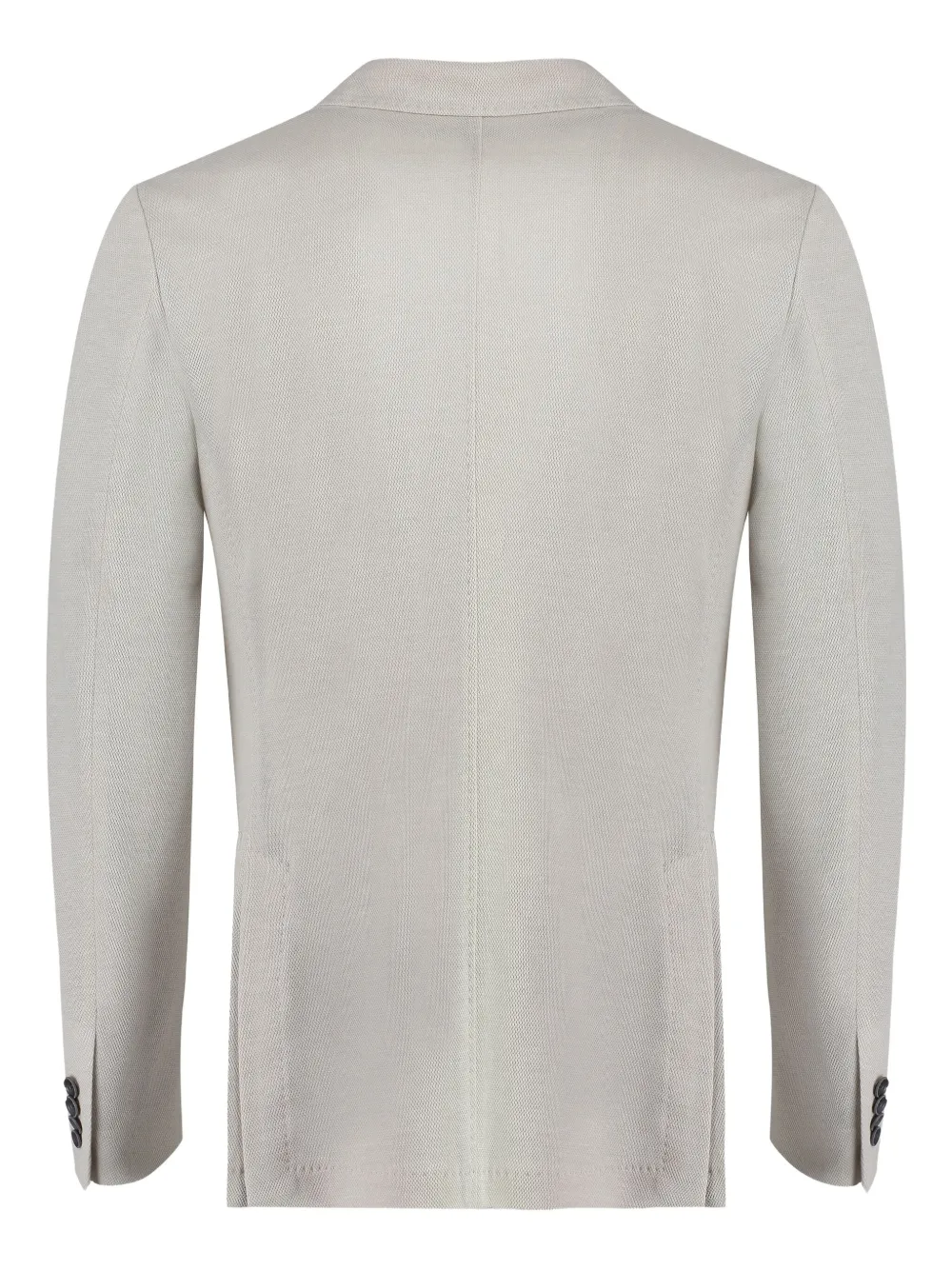 Canali single-breasted patch-pocket blazer Beige