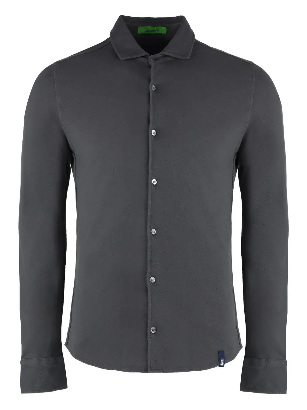 Drumohr cotton long-sleeve shirt Grijs
